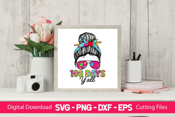 100 Days Y'all Girls Messy Bun: A Playful Embroidery File Review