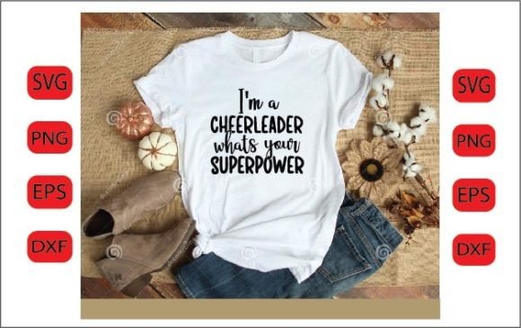 A Cheerleader’s Superpower Design for Embroidery