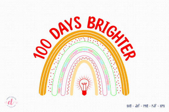 A Designer's Look at the 100 Days Brighter SVG Design
