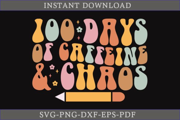 Evaluating the 100 Days of Caffeine Chaos Retro Shirt Design